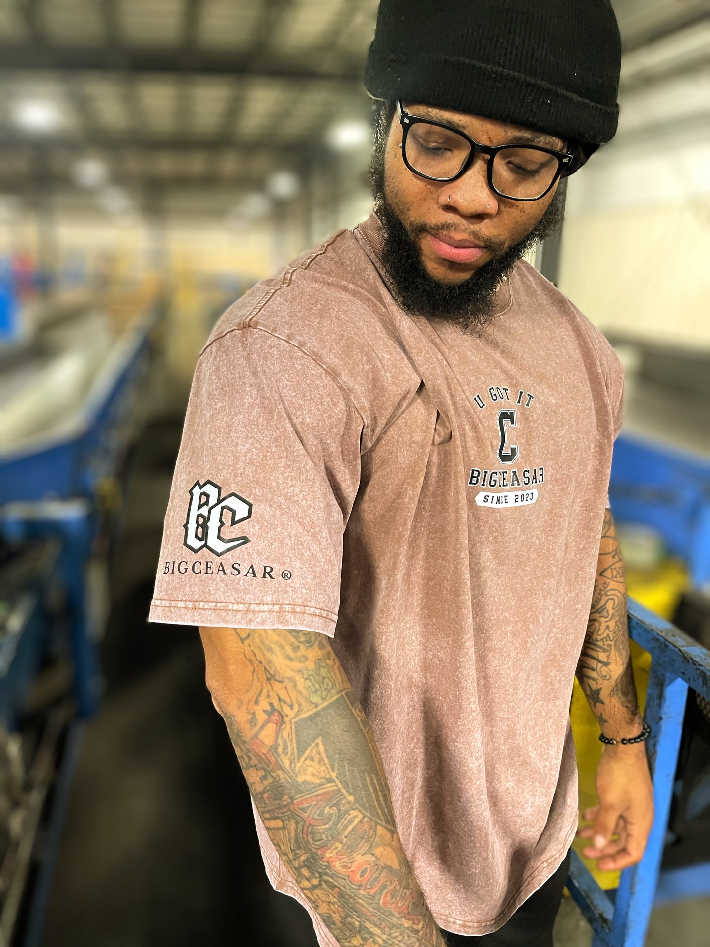 Big Ceasar Retro Washed Crew Neck T-Shirt
